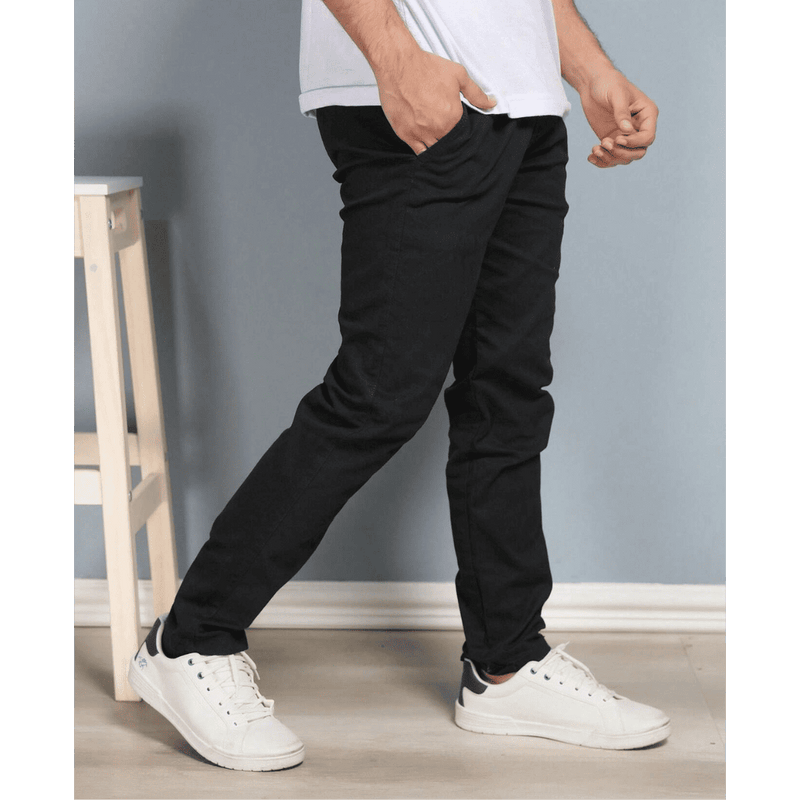 Calça Reta Masculina em Sarja - Kit 4 Unidades