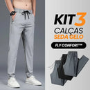 Calça Masculina em Seda Gelo e Poliéster [COMPRE 2 LEVE 3]